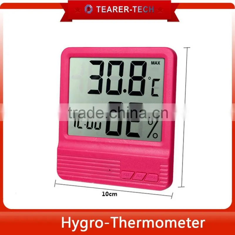 -50~70C Ambient temperature thermometer with daily alarm function calenday display