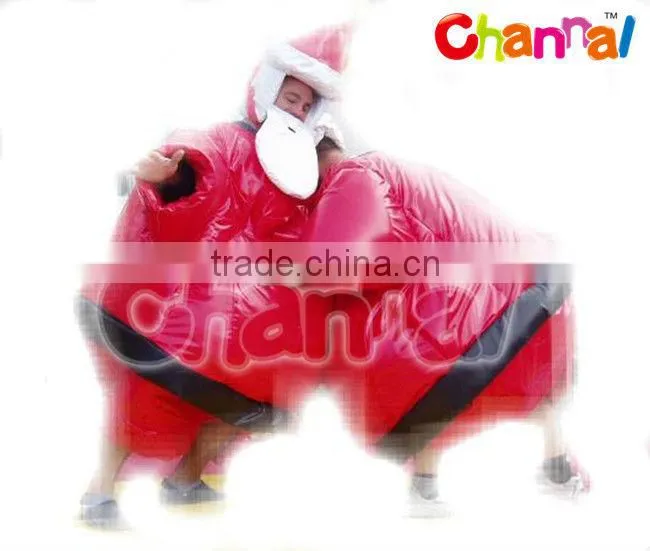 2016 Hot sales kids and child's costume de sumo santa air sumo sumo gonflable