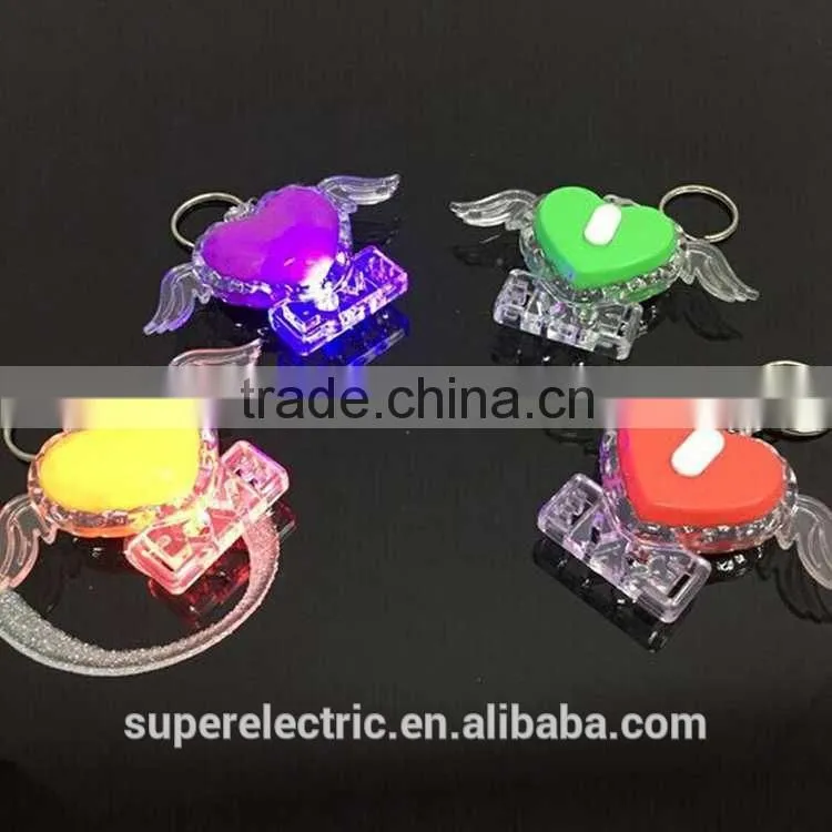 Made in china high quality hot custom made car shape led plastic key chain