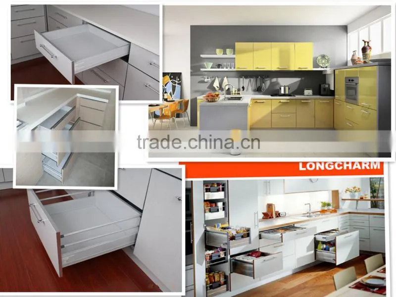 Double side table drawer slide