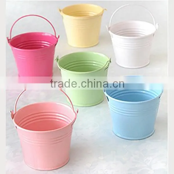 Fuchsia High Quality Mini Tin Pail Favors