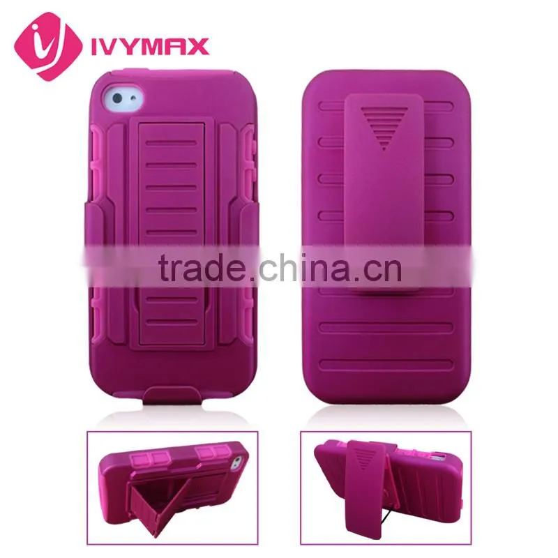 for Iphone 4s Robotic Holster Belt Clip Stand Cover Phone Accessory