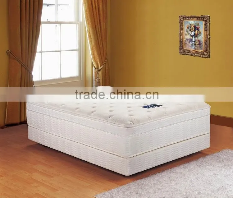 Hilton Hotel Mattress Standard Well Pocket Spring Wool Knitting Fabric Mattress AC-1010
