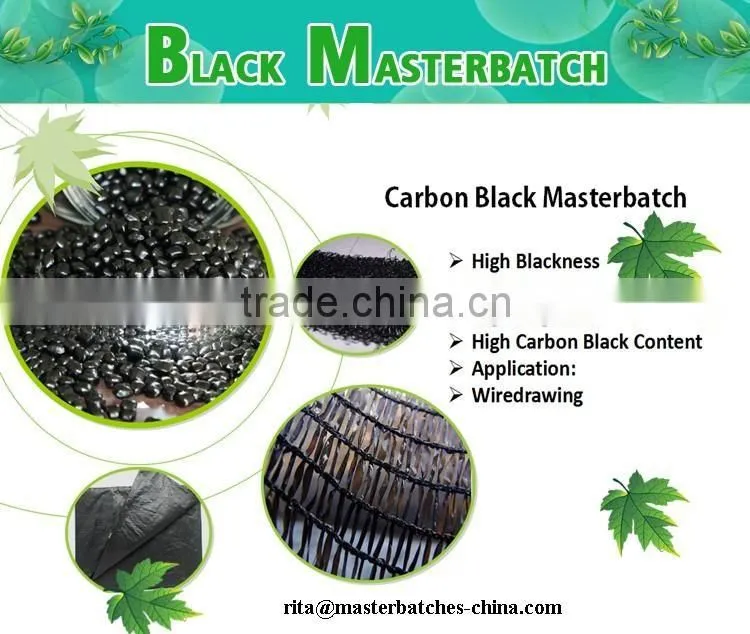 High pigment plastic black masterbatch