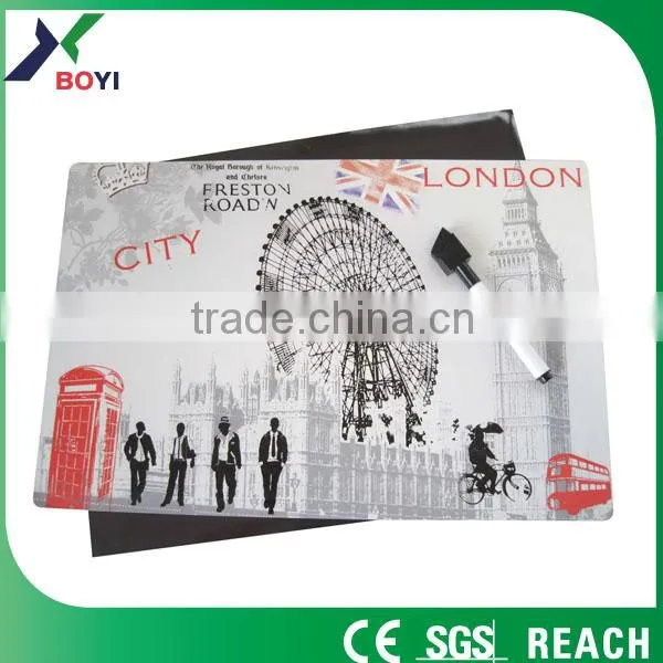 Promotional magnetic whiteboard