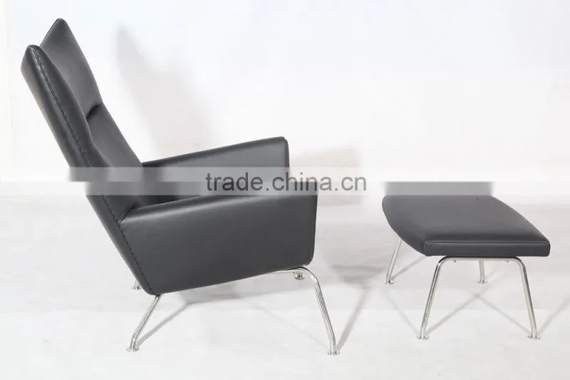 Brown leather chair wing chair recliners