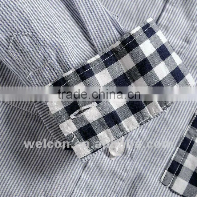 new fashion design brand OEM in china long sleeve kids shirt cotton kids clothing