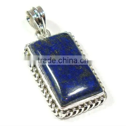 925 Sterling Silver Citrine & Dichroic Glass Pendant