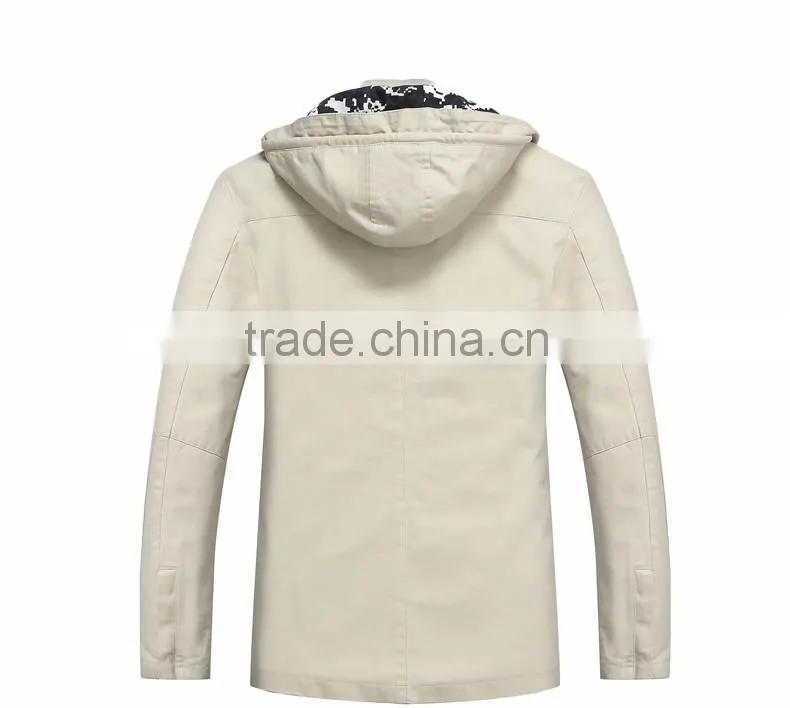 Wholesale hevay navy cotton mens custom winter jacket