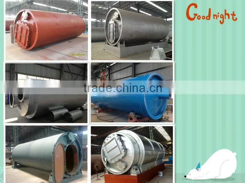 used tire pyrolysis to crude oil equipment with 35~60% high oil yield