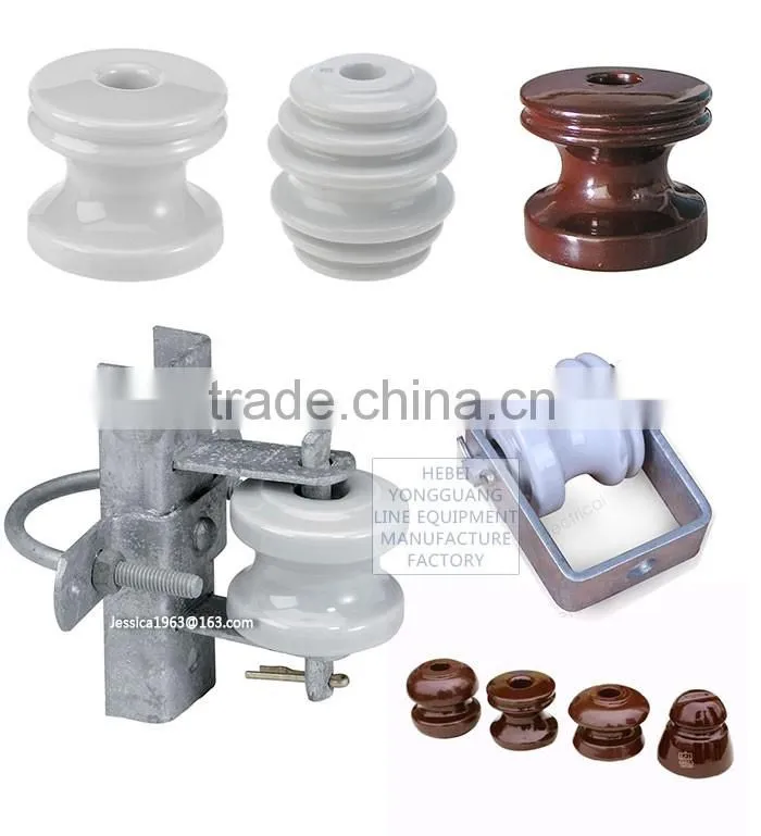 hot sale!!! lower price all type ceramic spool insulator/ANSI 53 series spool Insulator /ceramic insulator