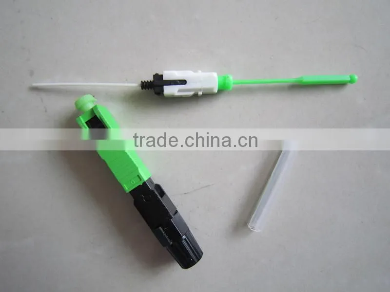 SC apc fiber optic fast connector, FTTH optical fiber fast SC connector