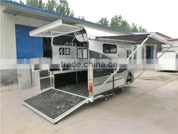 2015 Deluxe 2 horse trailer with Fiamma awning