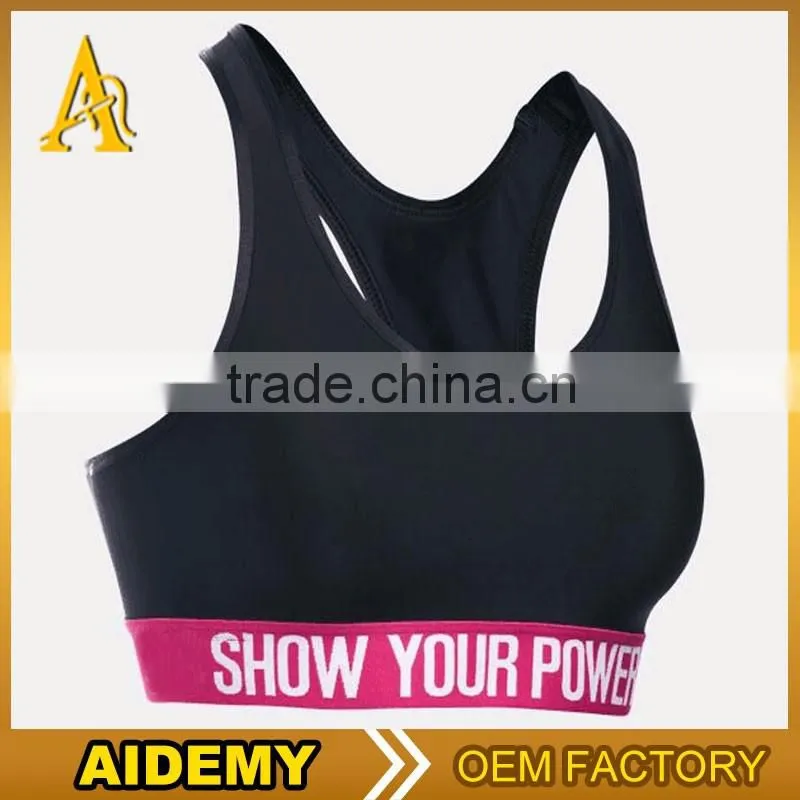 Elastic sport bras bottom for elastic sport bras with padding of elastic sport bras