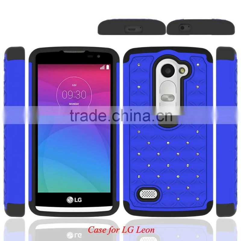 alibaba express 2 in 1 bling case for LG C40