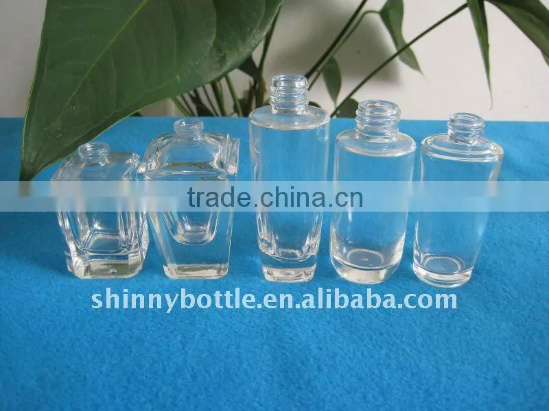 clear liquid foundation glass bottle with pump, cosmetic bottle