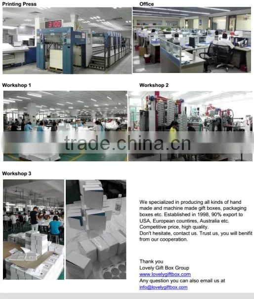 China factory recyclable paper apparel gift box with high quality