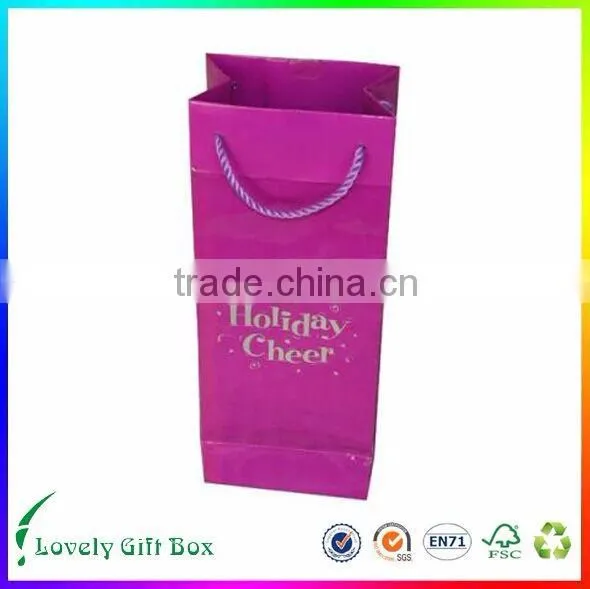 Simple and elegant single bottle cardboard wine shipping box wholesale