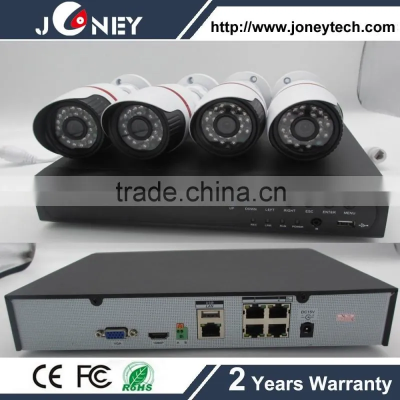cctv kit 2mp real time ip camera security system 4ch Nvr Kit 1080P