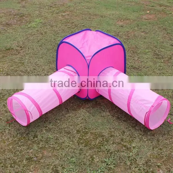Two-piece pet tent,tunnel mixed pet tent