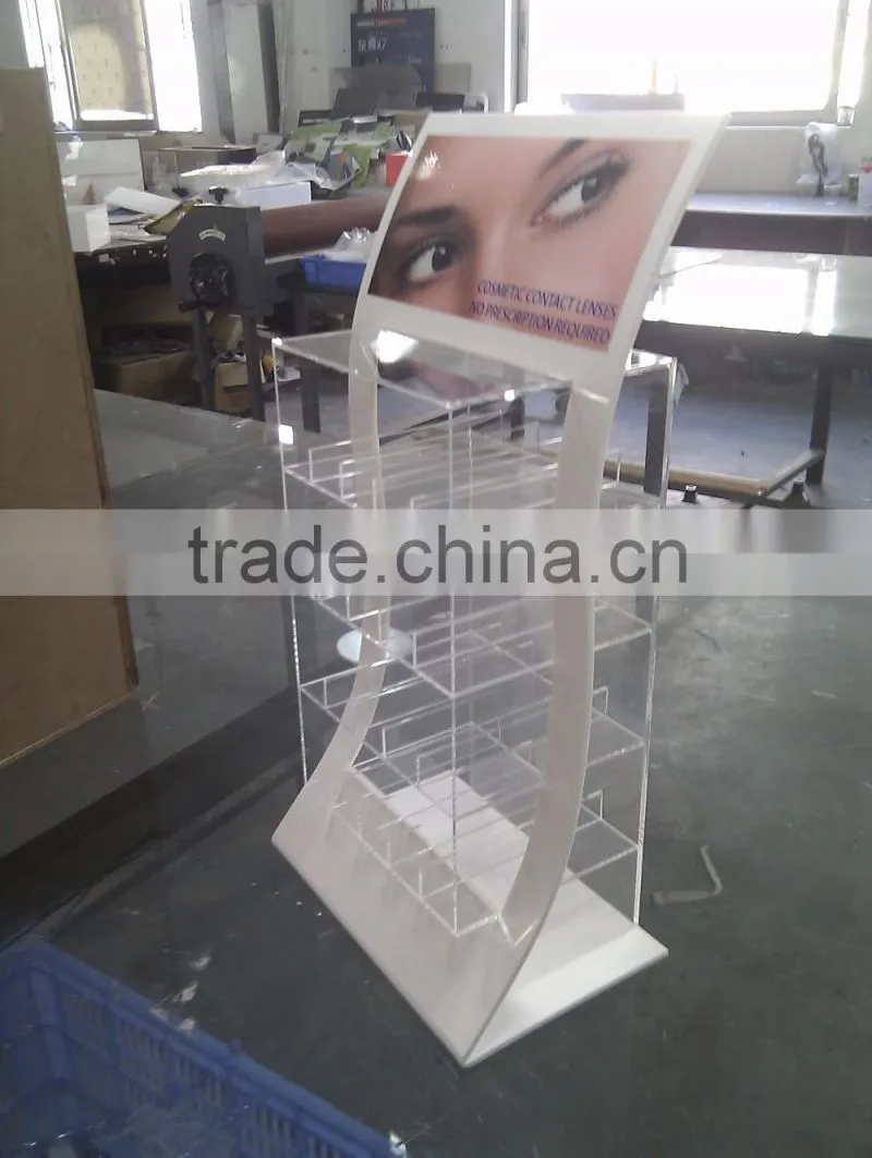 Pop table top acrylic display stand for eyelash