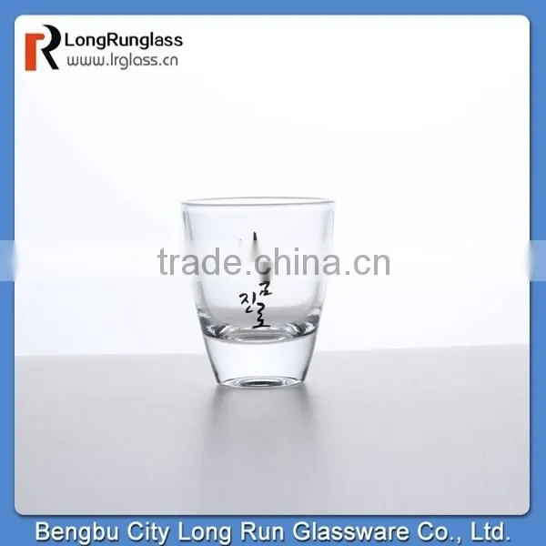 LongRun bengbu popular mini wine glass for whole sale with fancy decal