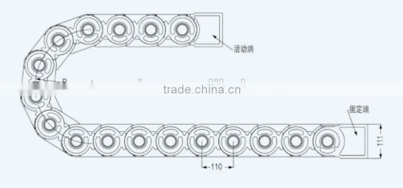 Free sample RUIAO 80H drag chain
