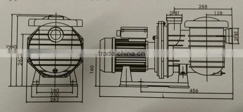 Sea water swimming pool pump and swimming pool circulation pump and pool pump