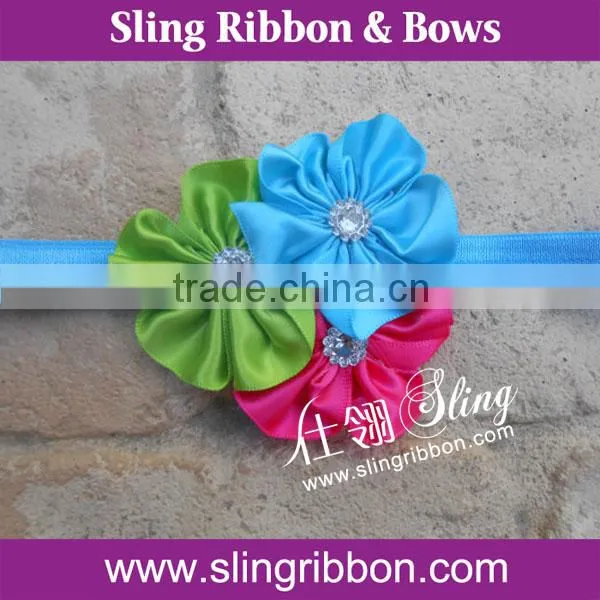Satin Ribbon Bow Elastic Hair Bands