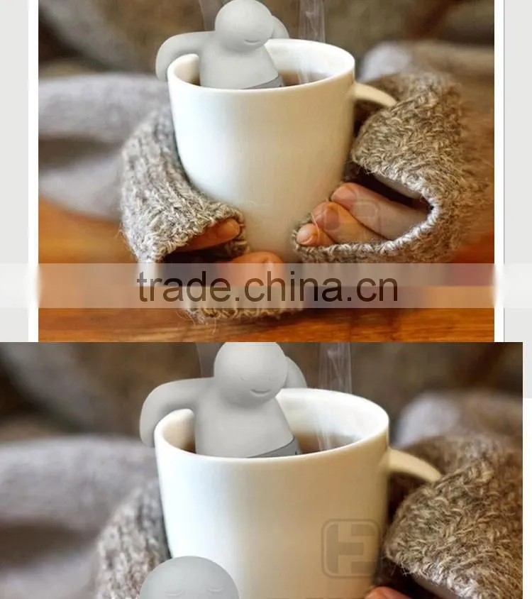 Tea tool Interesting Life partner cute Mr Teapot Tea Infuser/Tea Strainer/Coffee & Tea Sets/silicone