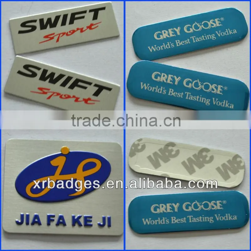 Customized Metal Nameplate. with Company logo from nameplate maker