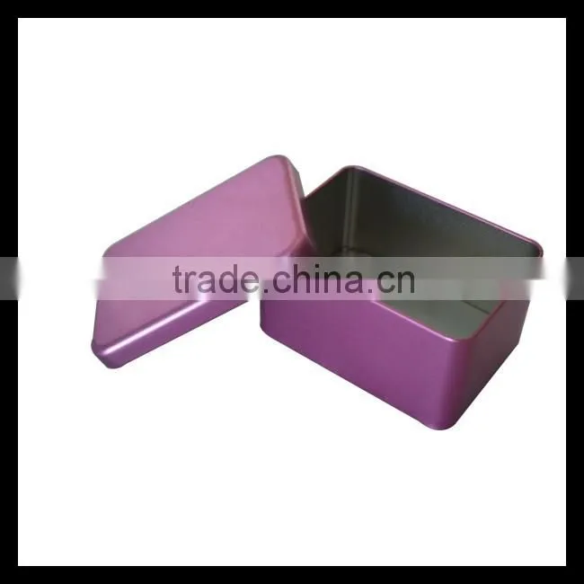 Rectangle Shape Custom Printed Recyclable Feature Candy Metal Tin Box With High Quality