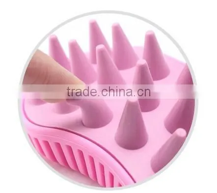 Silicone Hair brush,shampoo comb,scalp massage brush