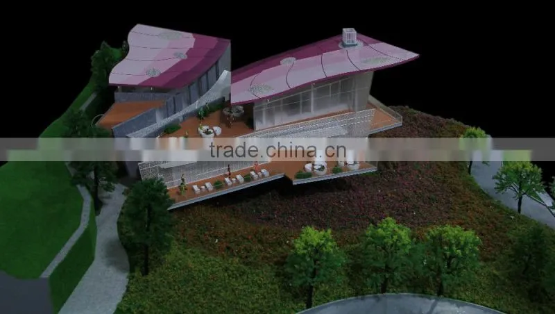 3D rendering architectural scale model for real estate exhibition