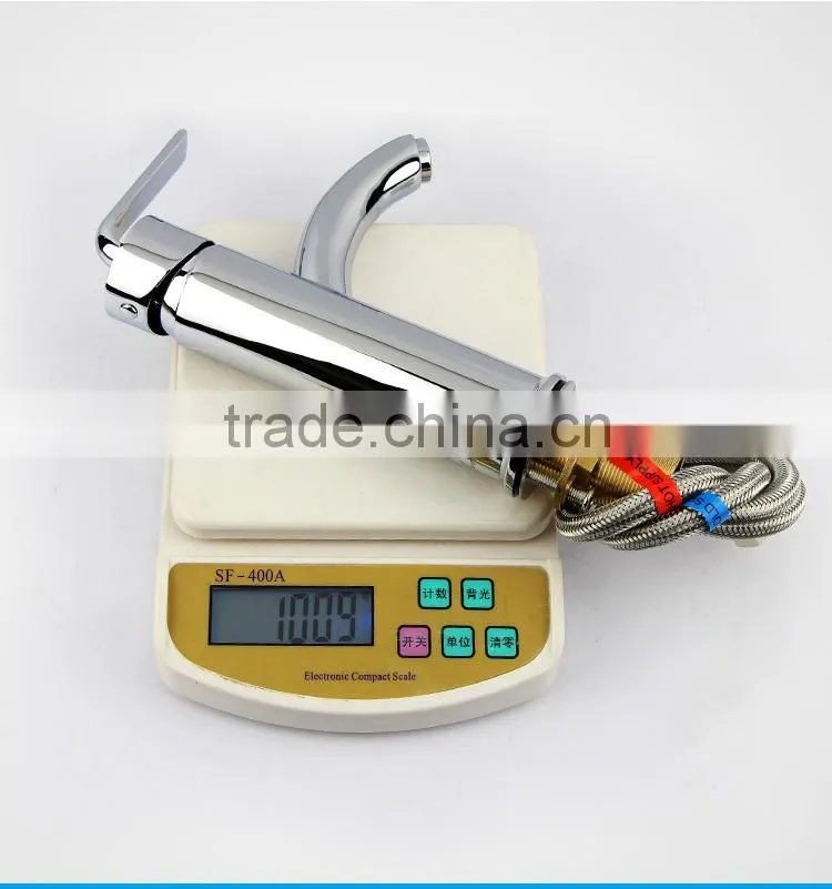 2-way Curved Wash Mixer Water BrassBasin Faucet