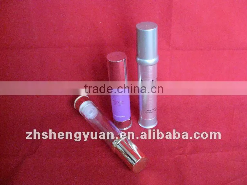 C1-3 30ML transparent airless lotion bottle with printing