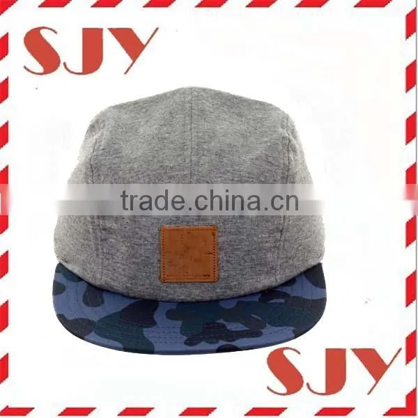 custom full print flat panel promotional 3 panel cap