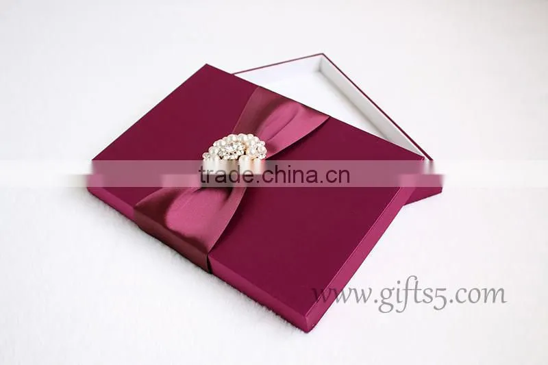 Gorgeous Burgundy Wedding box for invitations