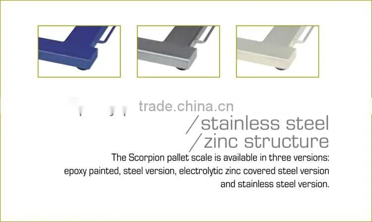 SCorpion Series Epoxy Painted Steel Structure Digital Pallet Weighing Scale