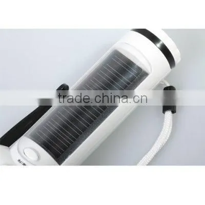 emergency led solar flashlight with emergency lamp and radio