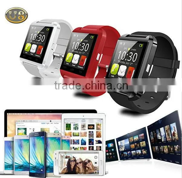 latest wrist watch mobile phone u8 smart bluetooth cheap smart watch