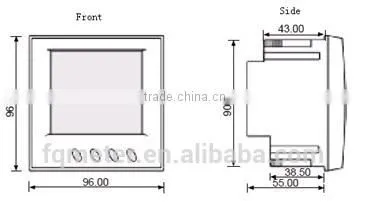 PM835 digital meter 3phase panel meter smart meter 485 in current meters
