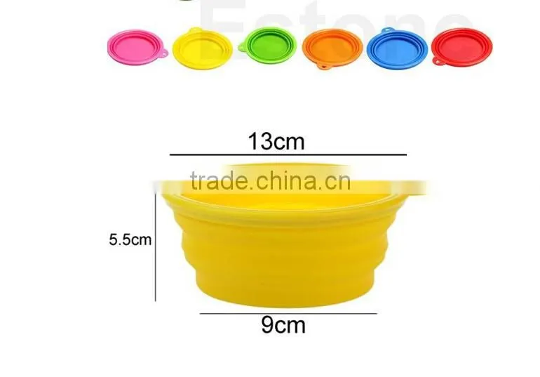 silicone Dog Cat Pet Feeding Bowl /folding water bowl from Rifull factroy