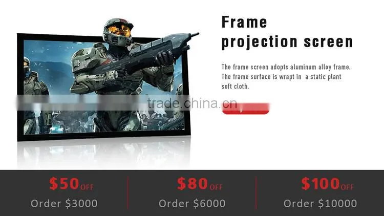 rear projection screen projector screen fabric 250 inch projection screen