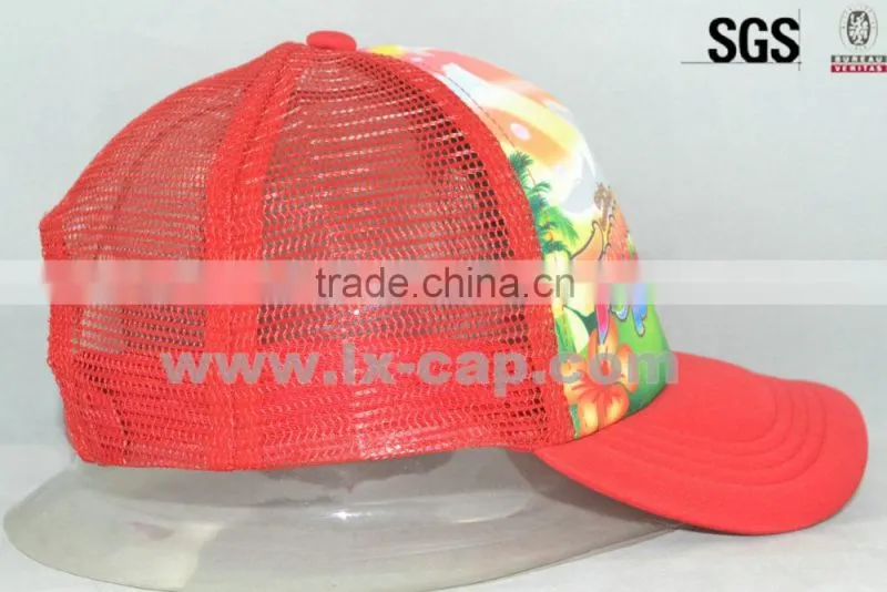 promation custom trucker cap/cartoon kids mesh trucker hat/high quality baby trucker cap wholesale