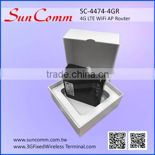 SunComm SC-4474-4GR sim card 4G LTE WiFi AP Router with power bank