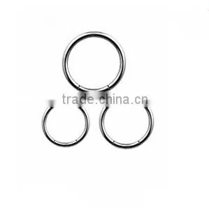 Colourful 316 stainless steel piercing rings segment piercing rings nose/lip piercings