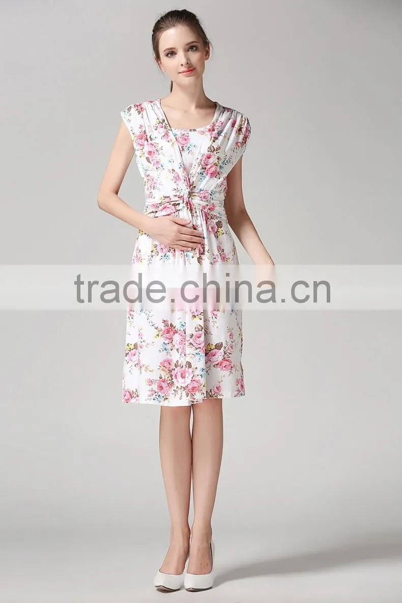 Maternity dresses nursing clothes Breastfeeding Dresses for Pregnant Women