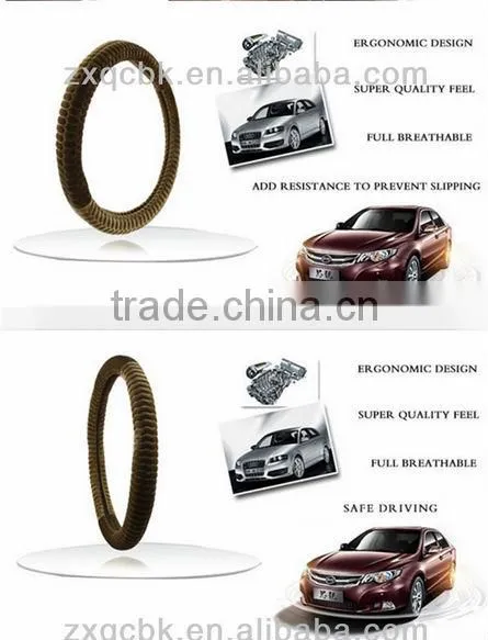 ZX Hot selling New design Velvet steering wheel covers/fluffy steering wheel cover