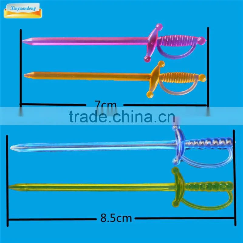 colored plastic fruit pick 3.35 inch sword picks , bar tools
